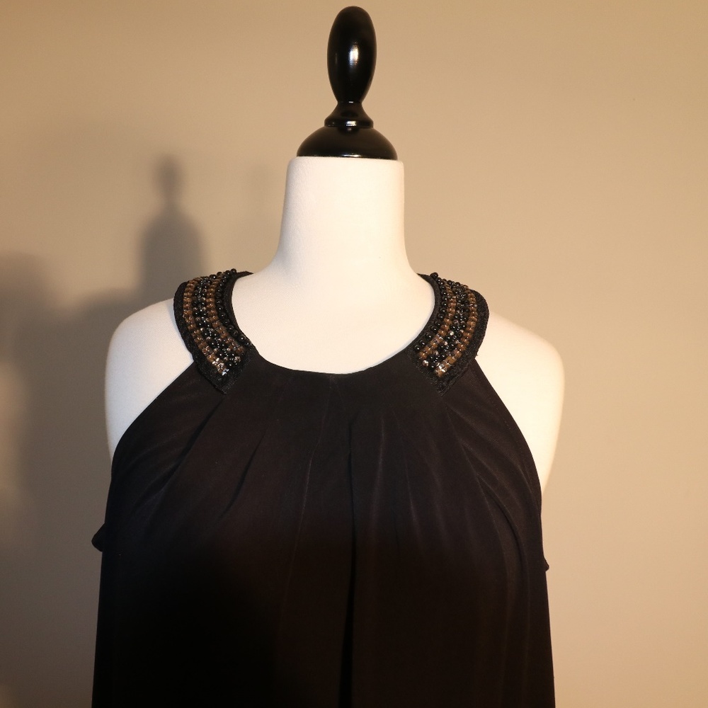 Sandra Darren black cocktail dress